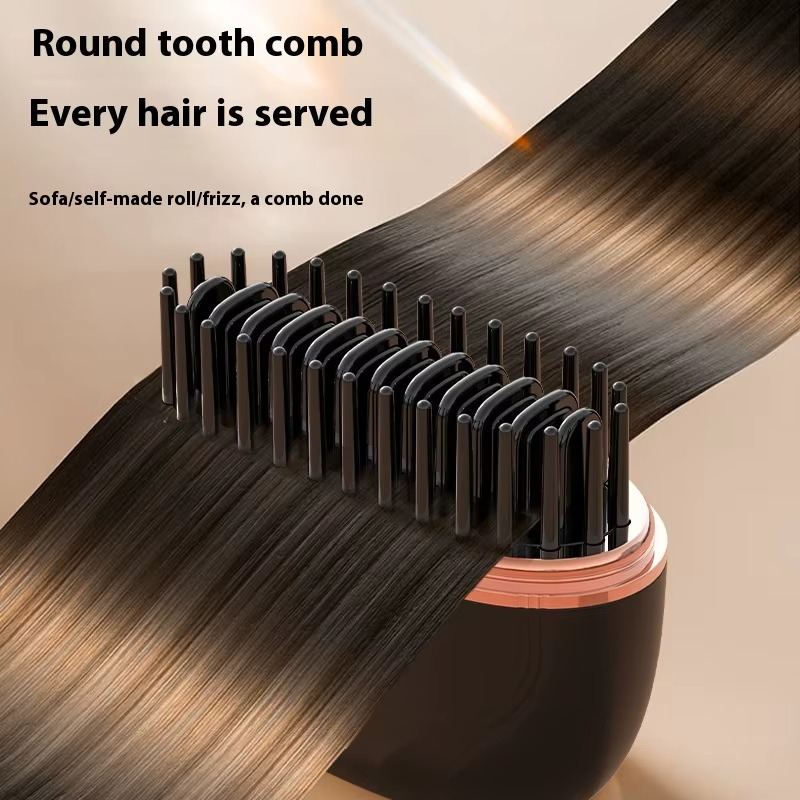 Mini Cordless Hair Straightener Brush