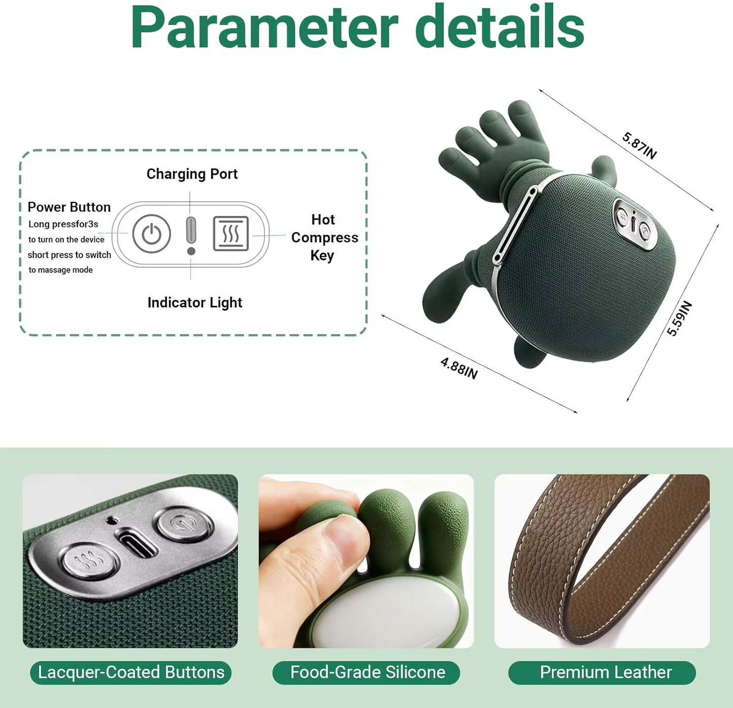 Rechargeable Neck And Shoulder Massager