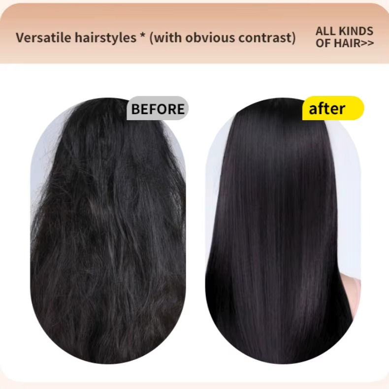 Mini Cordless Hair Straightener Brush