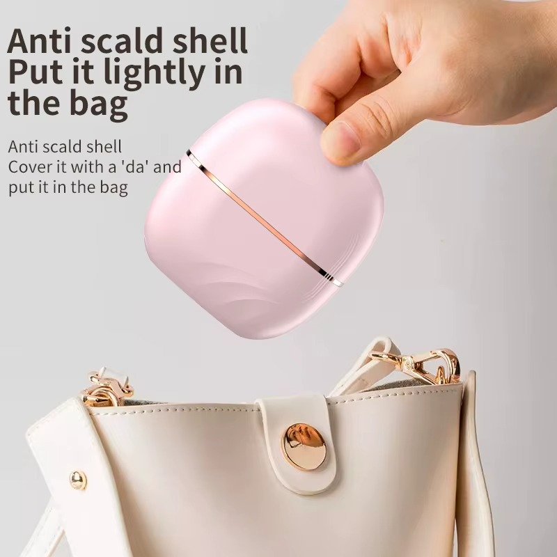 Mini Cordless Hair Straightener Brush